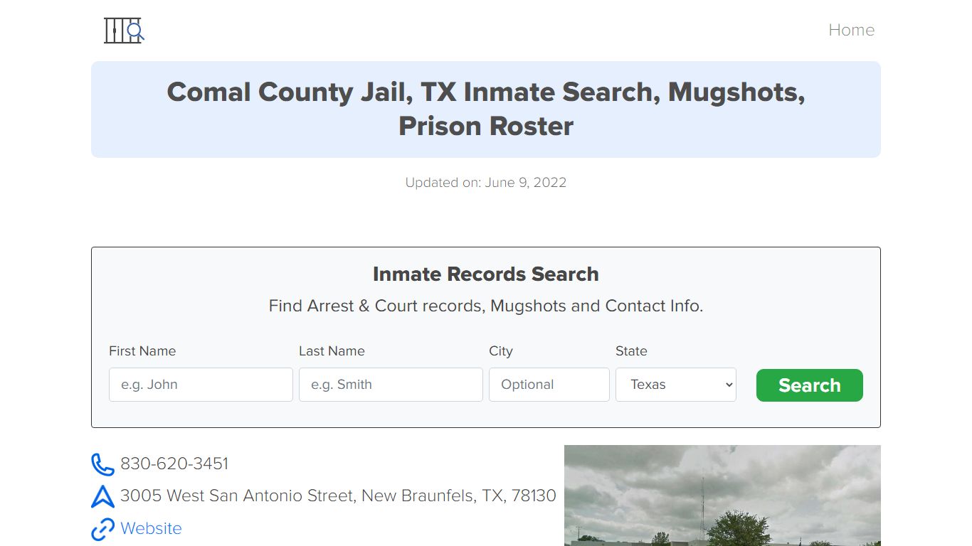 Comal County Jail, TX Inmate Search, Mugshots, Prison ...