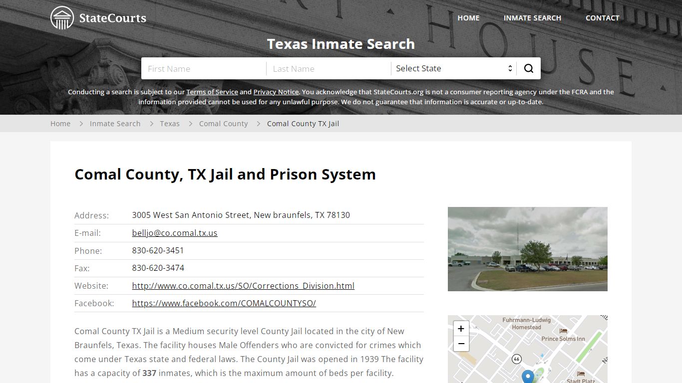 Comal County TX Jail Inmate Records Search, Texas ...